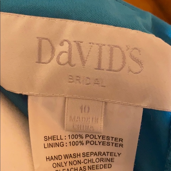 One shoulder Malibu blue dress - Picture 9 of 10